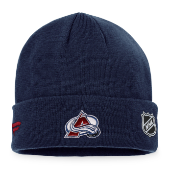 Colorado Avalanche зимна шапка Authentic Pro Game & Train Cuffed Knit Athletic Navy