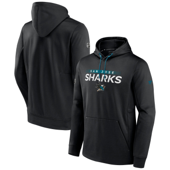 San Jose Sharks мъжки суитшърт с качулка RINK Performance Black-Active Blue