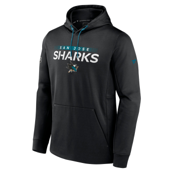 San Jose Sharks мъжки суитшърт с качулка RINK Performance Black-Active Blue