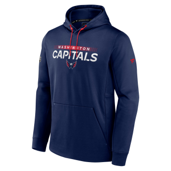 Washington Capitals мъжки суитшърт с качулка RINK Performance Navy-Athletic Red