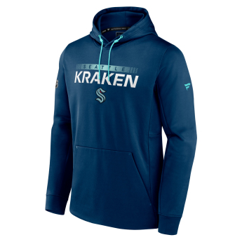 Seattle Kraken мъжки суитшърт с качулка Traditional Navy-Icy Blue