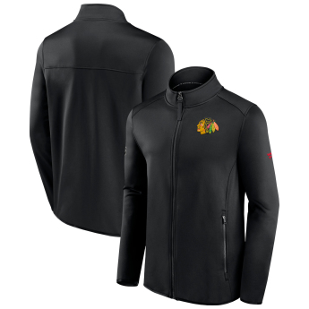 Chicago Blackhawks мъжко яке RINK Fleece Jacket Black-Black
