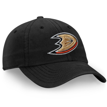 Anaheim Ducks баскетболна шапка с козирка NHL Core Black Curved Unstructured Strapback Cap