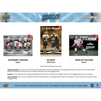 NHL кутии хокей карти NHL 2023-24 Upper Deck MVP Hockey Hobby Box
