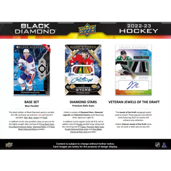 NHL кутии хокей карти NHL 2022-23 Upper Deck Black Diamond Hobby Box