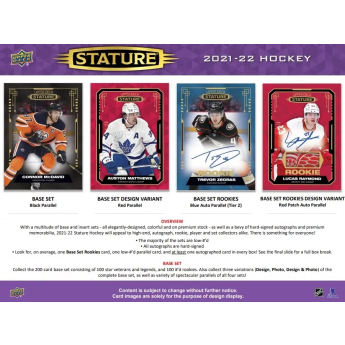 NHL кутии хокей карти NHL 2021-22 Upper Deck Stature Hobby Box