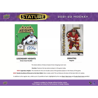 NHL кутии хокей карти NHL 2021-22 Upper Deck Stature Hobby Box