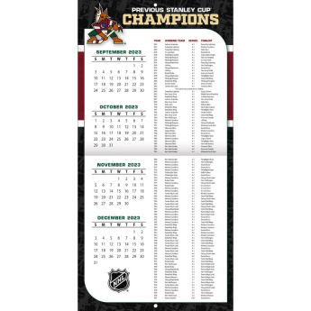 Arizona Coyotes календар 2024 Wall Calendar