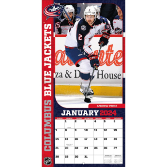 Columbus Blue Jackets календар 2024 Wall Calendar