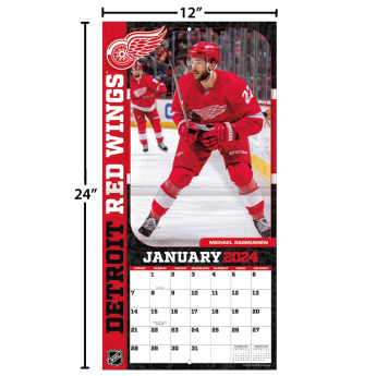 Detroit Red Wings календар 2024 Wall Calendar