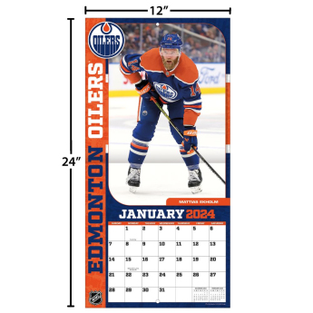 Edmonton Oilers календар 2024 Wall Calendar