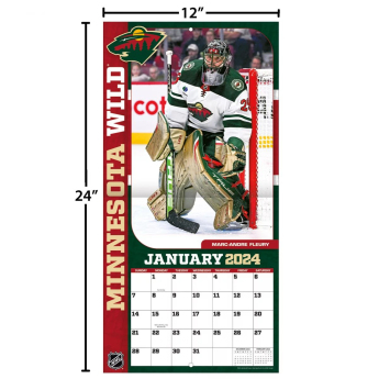 Minnesota Wild календар 2024 Wall Calendar