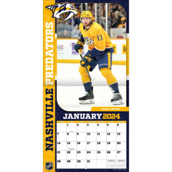 Nashville Predators календар 2024 Wall Calendar