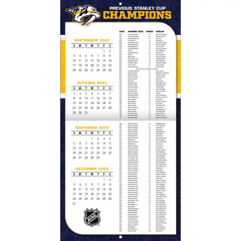 Nashville Predators календар 2024 Wall Calendar