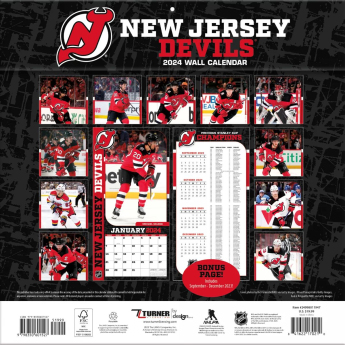 New Jersey Devils календар 2024 Wall Calendar