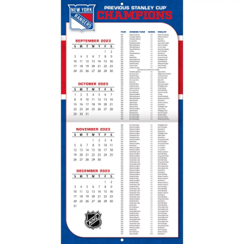 New York Rangers календар 2024 Wall Calendar