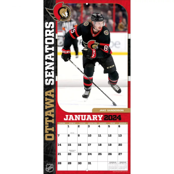 Ottawa Senators календар 2024 Wall Calendar