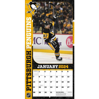 Pittsburgh Penguins календар Sidney Crosby #87 2024 Wall Calendar
