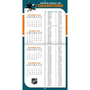 San Jose Sharks календар 2024 Wall Calendar
