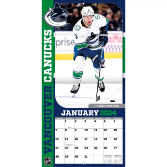 Vancouver Canucks календар 2024 Wall Calendar