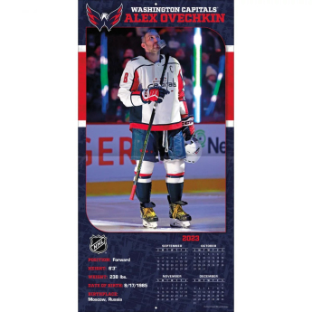 Washington Capitals календар Alexander Ovechkin #8 2024 Wall Calendar