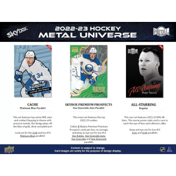 NHL кутии хокей карти NHL 2022-23 Upper Deck Skybox Metal Universe Hobby Box