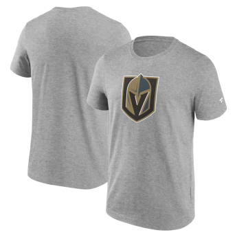 Vegas Golden Knights мъжка тениска Primary Logo Graphic T-Shirt Sport Gray Heather