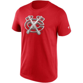Chicago Blackhawks мъжка тениска Chrome Graphic T-Shirt Athletic Red