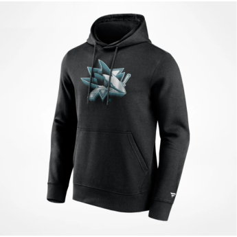 San Jose Sharks мъжки суитшърт с качулка Chrome Graphic Hoodie Black