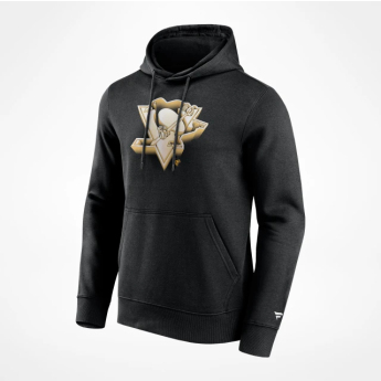 Pittsburgh Penguins мъжки суитшърт с качулка Chrome Graphic Hoodie Black
