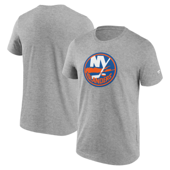 New York Islanders мъжка тениска Primary Logo Graphic Sport Gray Heather