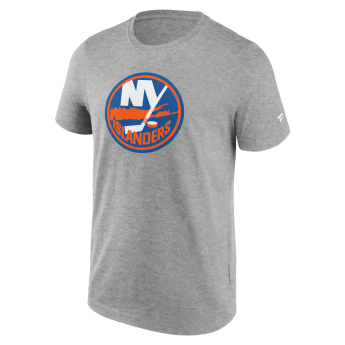 New York Islanders мъжка тениска Primary Logo Graphic Sport Gray Heather