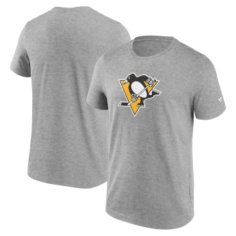 Pittsburgh Penguins мъжка тениска Primary Logo Graphic Sport Gray Heather