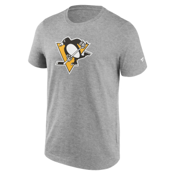 Pittsburgh Penguins мъжка тениска Primary Logo Graphic Sport Gray Heather