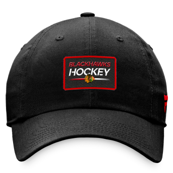 Chicago Blackhawks баскетболна шапка с козирка Authentic Pro Prime Graphic Unstructured Adjustable black