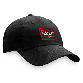 Chicago Blackhawks баскетболна шапка с козирка Authentic Pro Prime Graphic Unstructured Adjustable black