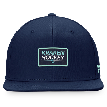Seattle Kraken шапка с козирка flat Authentic Pro Prime Flat Brim Snapback navy