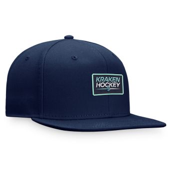 Seattle Kraken шапка с козирка flat Authentic Pro Prime Flat Brim Snapback navy
