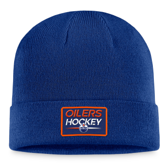 Edmonton Oilers зимна шапка Authentic Pro Prime Cuffed Beanie blue