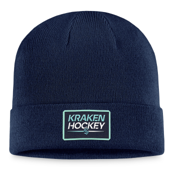 Seattle Kraken зимна шапка Authentic Pro Prime Cuffed Beanie navy