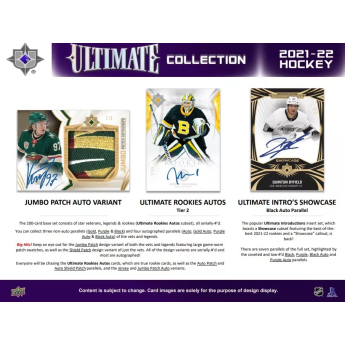NHL кутии хокей карти NHL 2021-22 Upper Deck Ultimate Hobby Box