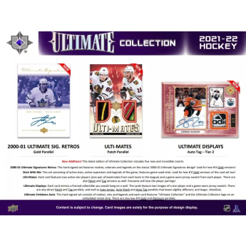 NHL кутии хокей карти NHL 2021-22 Upper Deck Ultimate Hobby Box
