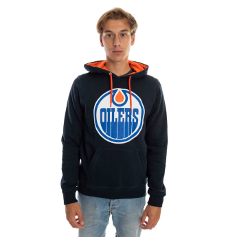 Edmonton Oilers мъжки суитшърт с качулка Core 47 BALLPARK Pullover Hood Fall Navy