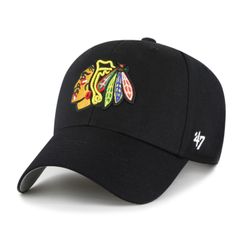 Chicago Blackhawks баскетболна шапка с козирка Sure Shot Snapback 47 MVP Black