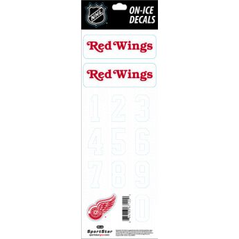 Detroit Red Wings стикери за каска Decals White