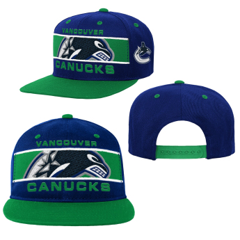 Vancouver Canucks детска шапка с  козирка flat Logo Bar Deadstock Snapback