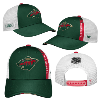 Minnesota Wild детска бейзболна шапка с козирка Locker Room Structured Adjustableble