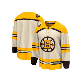 Boston Bruins детска хокейна фланелка Cream 100th Anniversary Replica Jersey