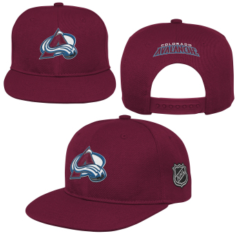 Colorado Avalanche детска шапка с  козирка flat Logo Flatbrim Snapback