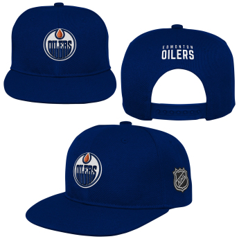 Edmonton Oilers детска шапка с  козирка flat Logo Flatbrim Snapback